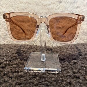 Tom Ford Rose-Tinted Transparent Sunglasses